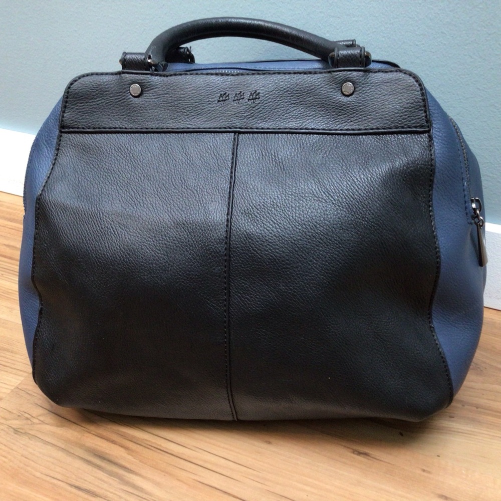 NAF NAF PARIS - Beautiful Blue and Black Tote Bag in EUC